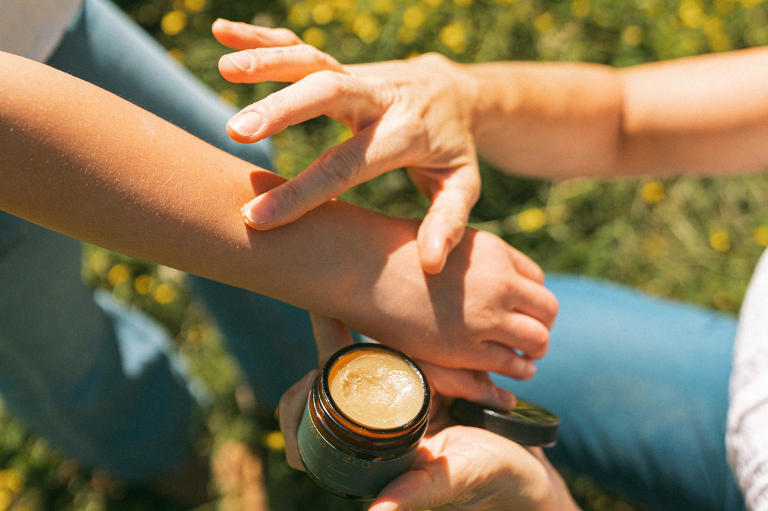 Insect Repellent Balm vs. Spray Which Is Actually Better Deet Free Natural Mosquito Repellent and Itch Relief Balm Child Approved Kid Friendly All Natural Ingredients