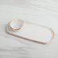Display Tray and Masking Bowl Set - White