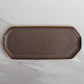 22K Gold Rimmed Display Tray - Gunmetal Grey