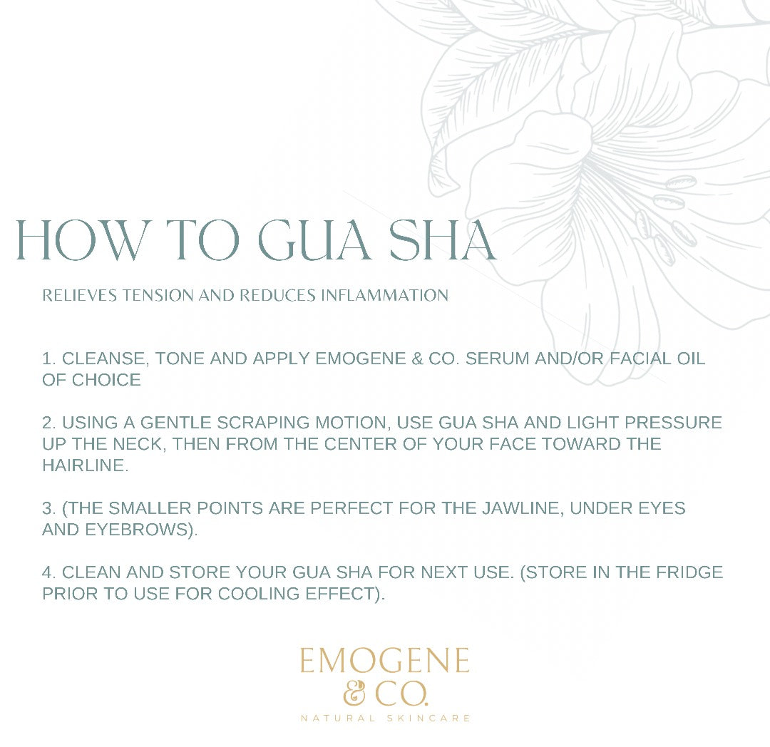 Rose Quartz Gua Sha Facial Lifting Tool